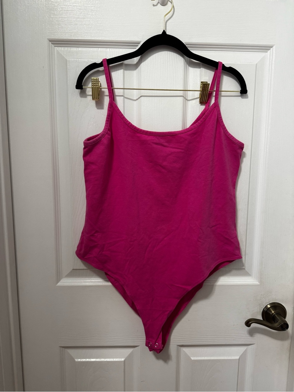 Forever 21 ' Bright Pink Spaghetti Strap Bodysuit